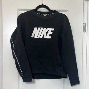 Nike Women's Black Sweater with Center Pocket